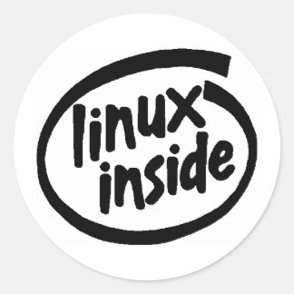 Serie Linux Inside Runder Aufkleber