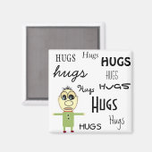 Serie "LITTLE TYP" Magnet (Vorderseite/Rückseite)