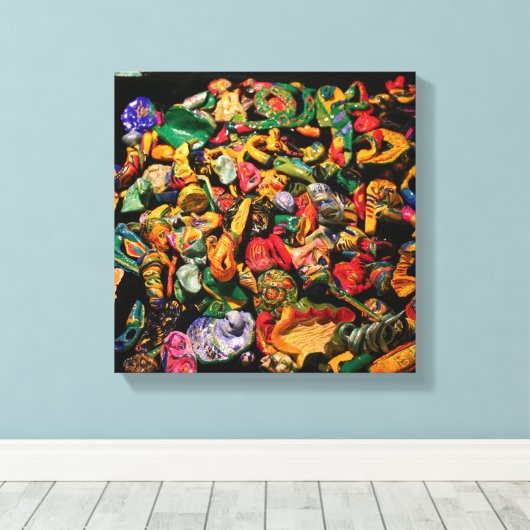 Serie Micromanethiques Miniature Micro Objets C Leinwanddruck (Insitu (Holzboden))