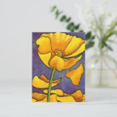 Serie "Petal Fall" Floral Postkarte (Stehend Vorderseite)