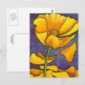 Serie "Petal Fall" Floral Postkarte (Vorne/Hinten)
