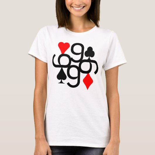 SERIE POKER CARTA 9 ROT & SCHWARZ T-Shirt (Vorderseite)
