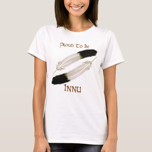 Serie "Stolz to BE INNU" der Indianer T-Shirt (Vorderseite)