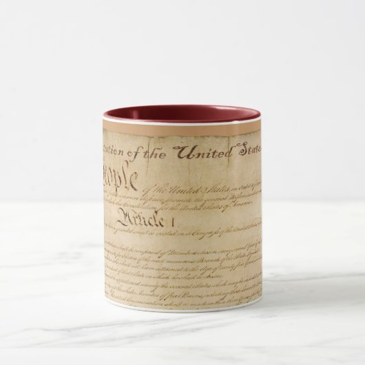 Serie "US CONSTITUTION" Tasse (Zentrum)