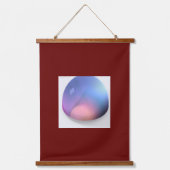 Serie von 3 Glasdächern Wandteppich Mit Holzrahmen (Vorderseite 2)