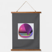 Serie von 3 Glasdächern Wandteppich Mit Holzrahmen (Vorderseite 3)