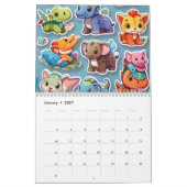 Serie von Cartoon Kalender (Jan 2027)