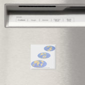 Serie von Illustrationen der Erde Magnet (In Situ (Geschirrspüler))