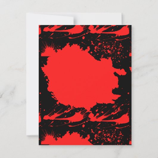 Serielle Killer Hochzeit Einladung (Rückseite)