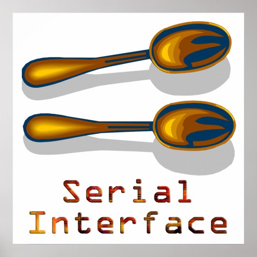 Serielle Schnittstelle Poster (Vorne)