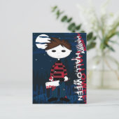 Serieller Killer der weißen Maske Postkarte (Stehend Vorderseite)