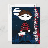 Serieller Killer der weißen Maske Postkarte (Vorne/Hinten)