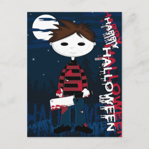 Serieller Killer der weißen Maske Postkarte