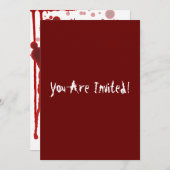 Serielles Killer-Halloween-Party Einladung (Vorne/Hinten)