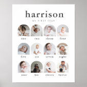 Serienbogen 1. Jahr FotoCollage Poster (Vorne)