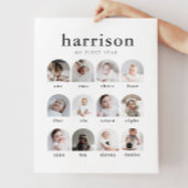 Serienbogen 1. Jahr FotoCollage Poster