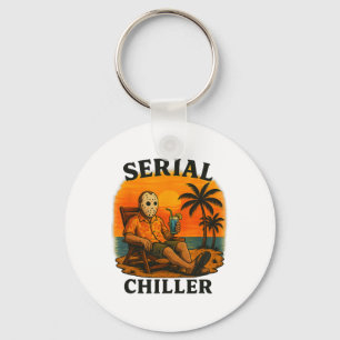 Serienkiller lustiger Horror-Hockeymasken-Urlaub Schlüsselanhänger