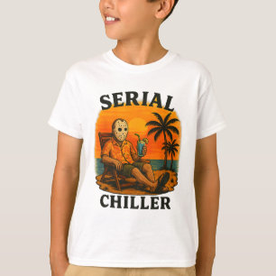 Serienkiller lustiger Horror-Hockeymasken-Urlaub T-Shirt