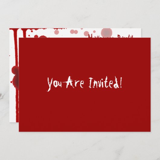 Serienmörder-Halloween-Party Einladung (Vorne/Hinten)