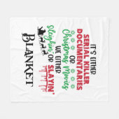 Serienmörder oder Weihnachten Fleecedecke (Vorderseite (Horizontal))