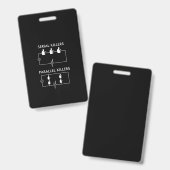 Serienmörder Parallelmörder Elektroschock Ausweis (Vorder- & Rückseite)