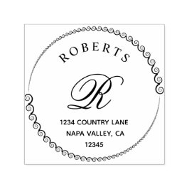 Serienname und Selbstfärbung der klassischen Monog Permastempel