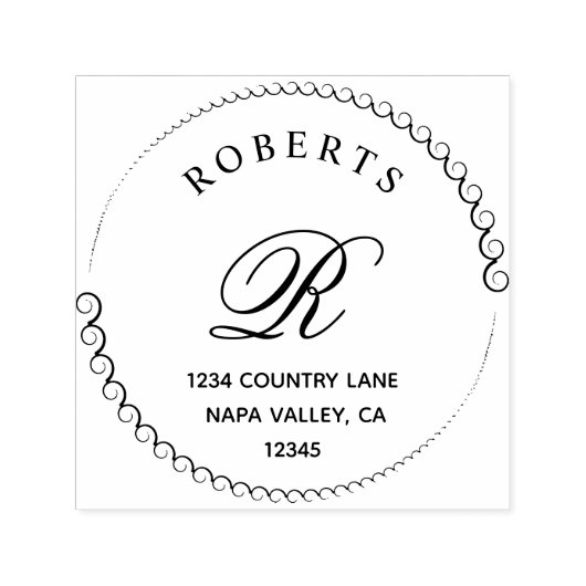 Serienname und Selbstfärbung der klassischen Monog Permastempel (Design)