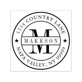 Serienname und Selbstfärbung der klassischen Monog Permastempel