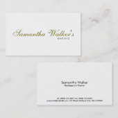 Seriennummer 2 visitenkarte (Vorne/Hinten)