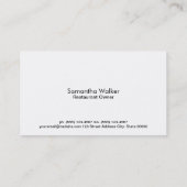 Seriennummer 2 visitenkarte (Rückseite)