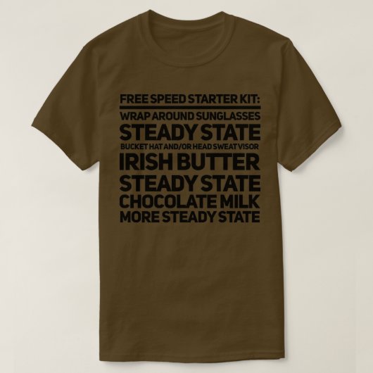 Serienreihenfolge des Free Speed Starter Kits T-Shirt (Design vorne)