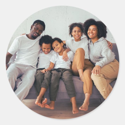 Serienspezifischer Bildaufkleber, Foto-Aufkleber Runder Aufkleber (Vorderseite)