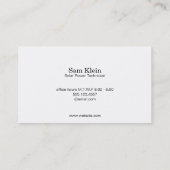 Serientyp Monogramm/Nachthimmel Visitenkarte (Rückseite)