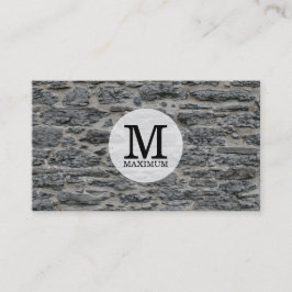 Serientyp Monogramm/Stein Visitenkarte