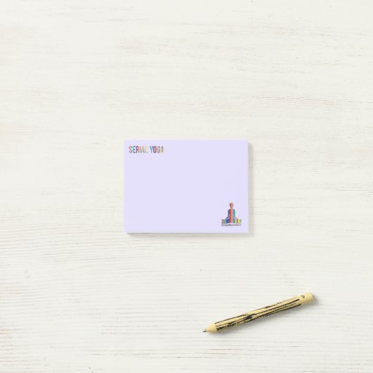 Serienyoga - Postit Notes-Pad Post-it Klebezettel (Auf Schreibtisch)