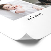 Serif 1. Jahr 12 FotoCollage mit Monatsplakat Poster (Ecke)