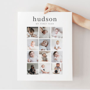 Serif 1. Jahr Collage Poster