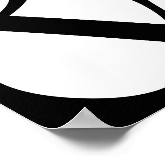 Serif Ampersand Poster Print (Ecke)