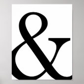 Serif Ampersand Poster Print (Vorne)