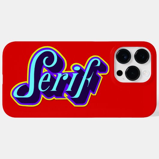Serif - Hülle für Iphone (Rückseite (Horizontal))