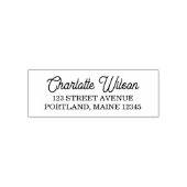 Serif & Klassische Cursive Rücksendeadresse Permastempel (Design)