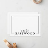 Serif-Mitteilungskarten für Skriptnamen Mitteilungskarte (Vorderseite/Rückseite Beispiel)