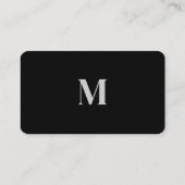 Serif Monogramm | Hintergrund der Textur Visitenkarte (Rückseite)