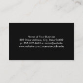 Serif Monogramm | Monogramm Visitenkarte (Rückseite)