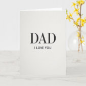 Serif Papa ich liebe dich Karte (Gelbe Blume)