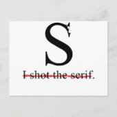 Serif Postkarte (Vorderseite)