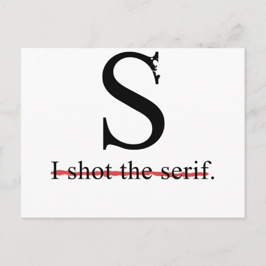 Serif Postkarte (Vorderseite)