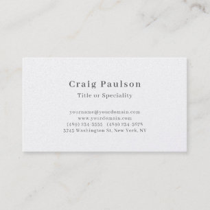Serif-Schriftart Einfach Professionell Einfach Pre Visitenkarte