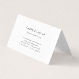 Serif-Schriftart Einfach Professionell Einfach Pre Visitenkarten