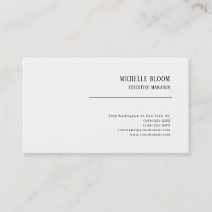 Serif-Schriftart Einfach Professionell Minimalisti Visitenkarte